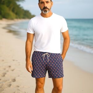 Michaels Coral Pattern Swim Trunks